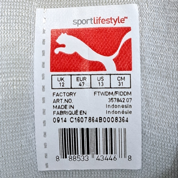 Men's Puma Liga white suede sneakers - Picture 12 of 13